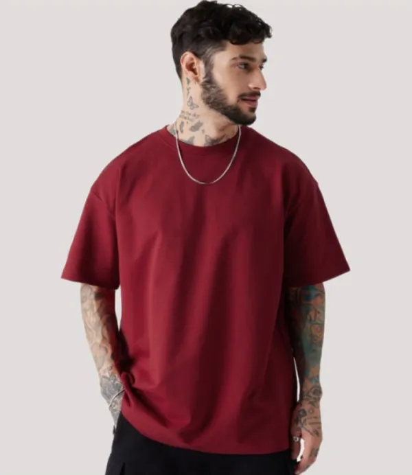 Oversized_T-Shirt_for_Men_|_Round_Neck_|_Three-Quarter_Sleeves