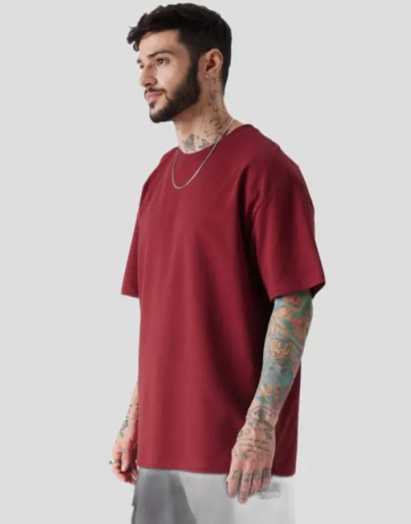 Oversized_T-Shirt_for_Men_|_Round_Neck_|_Three-Quarter_Sleeves