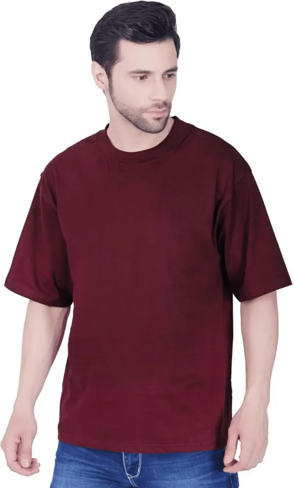 Oversized_T-Shirt_for_Men_|_Round_Neck_|_Three-Quarter_Sleeves