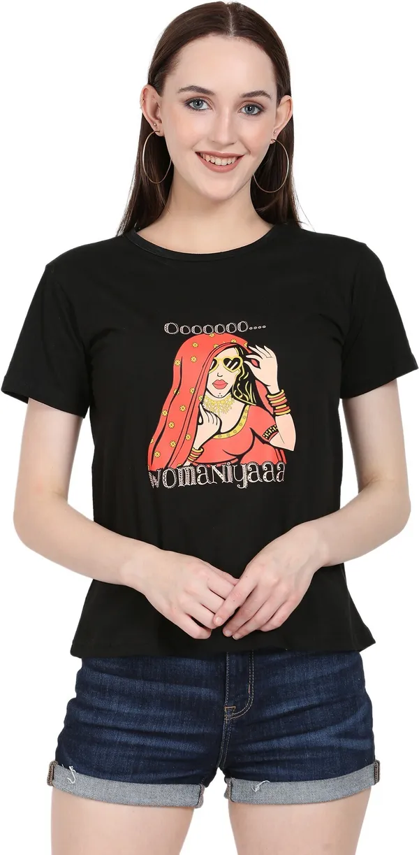 Womens_Round_Neck_Cotton_Printed_T-Shirt_|_Half_Sleeves_|_Casual_Wear