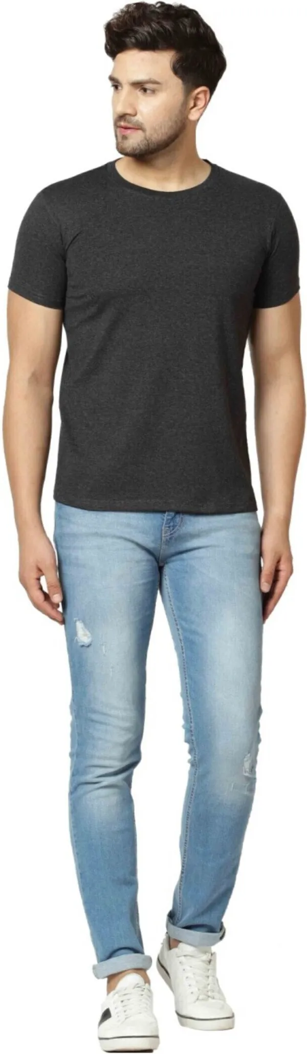 Mens_Cotton_Half-Sleeve_Round_Neck_T-shirt__Simple_&_Comfortable