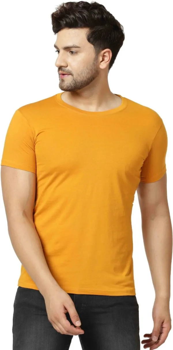 Mens_Cotton_Half-Sleeve_Round_Neck_T-shirt__Simple_&_Comfortable