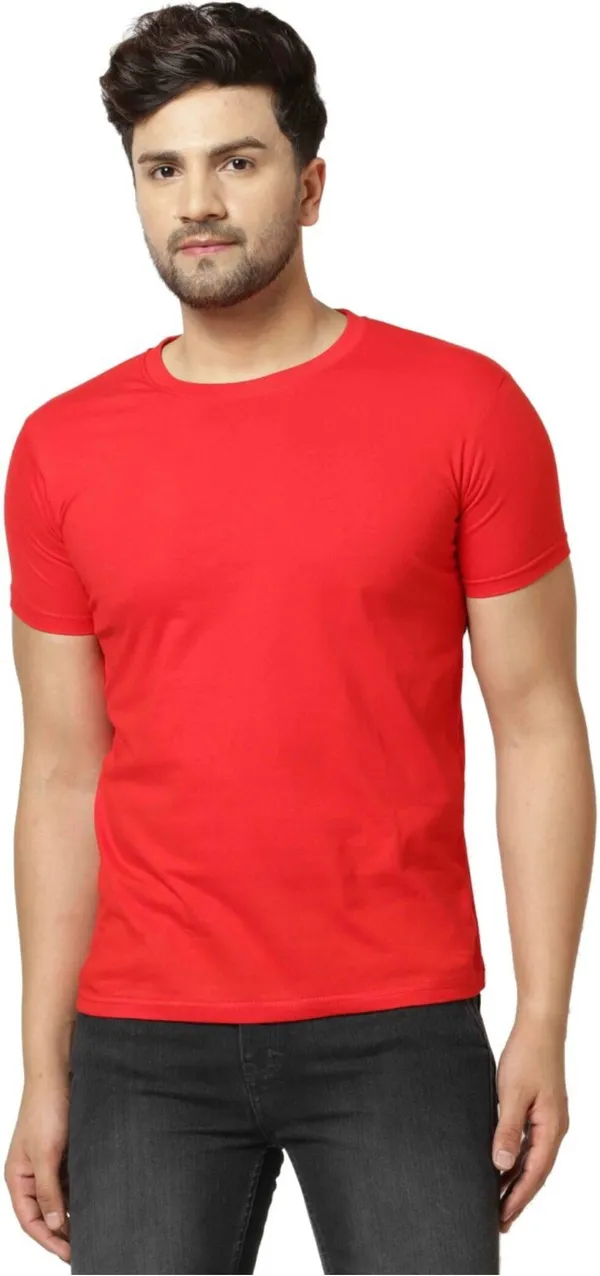 Mens_Cotton_Half-Sleeve_Round_Neck_T-shirt__Simple_&_Comfortable