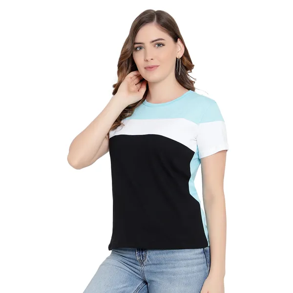 Women's_Multi-Color_Cotton_Half-Sleeve_T-shirt__Trendy_&_Comfortable