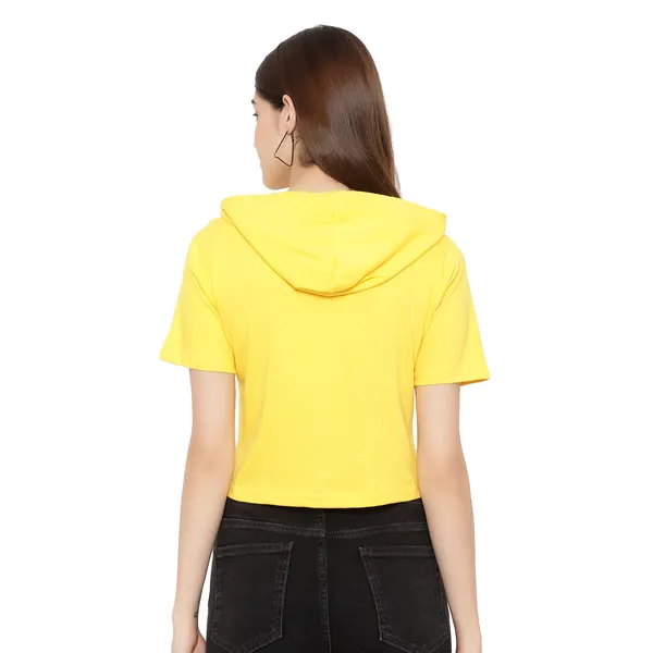 Women_Sporty_Cropped_Hoodie__Soft_Cotton_Half-Sleeve_Round_Neck_Top