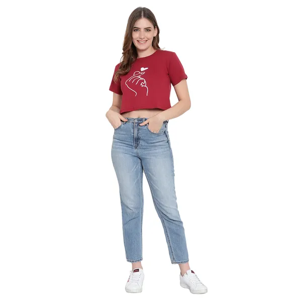 Womens_Printed_Cotton_T-Shirt_|_Half_Sleeves_|_Stylish_Crop_Top