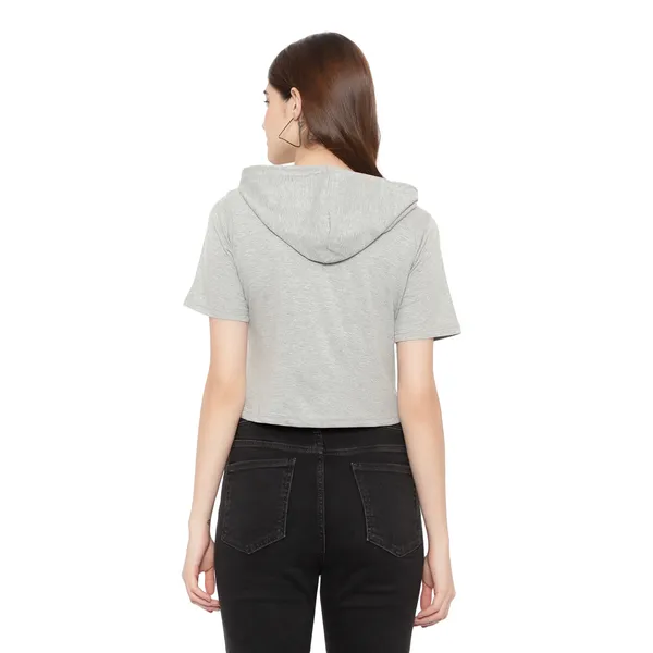 Womens_Sporty_Cropped_Hoodie__Soft_Cotton_Half-Sleeve_Round_Neck_Top