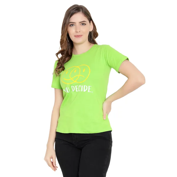 Neon_Cotton_Solid_Short_Sleeves_T-Shirt_For_Women