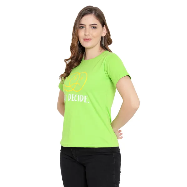 Neon_Cotton_Solid_Short_Sleeves_T-Shirt_For_Women