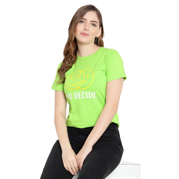 Neon_Cotton_Solid_Short_Sleeves_T-Shirt_For_Women