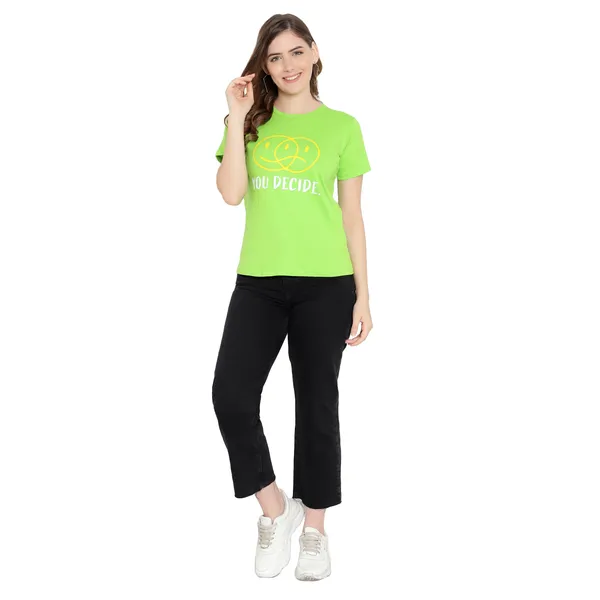 Neon_Cotton_Solid_Short_Sleeves_T-Shirt_For_Women