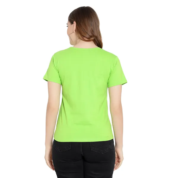 Neon_Cotton_Solid_Short_Sleeves_T-Shirt_For_Women