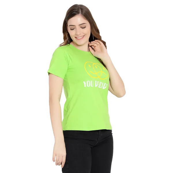 Neon_Cotton_Solid_Short_Sleeves_T-Shirt_For_Women