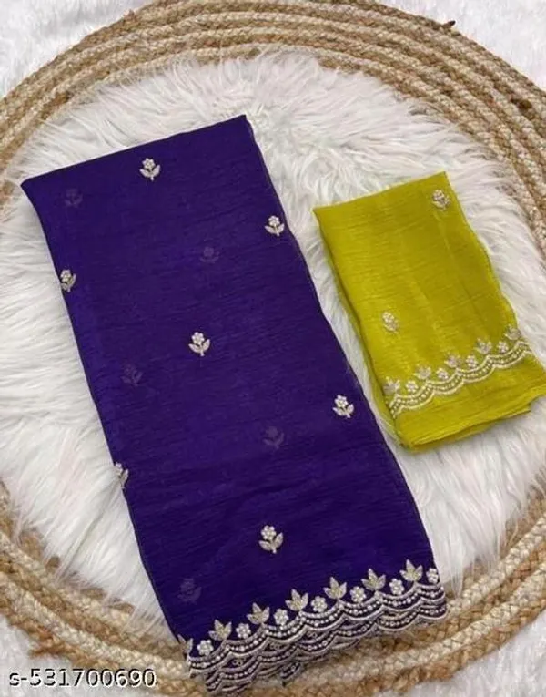 Purple_Georgette_Viscose_Saree_For_Women