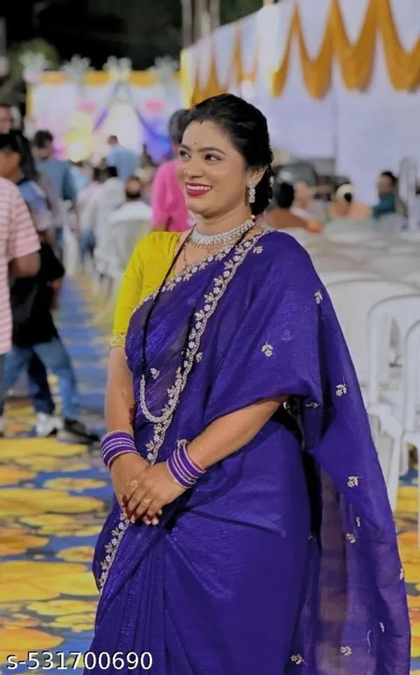 Purple_Georgette_Viscose_Saree_For_Women