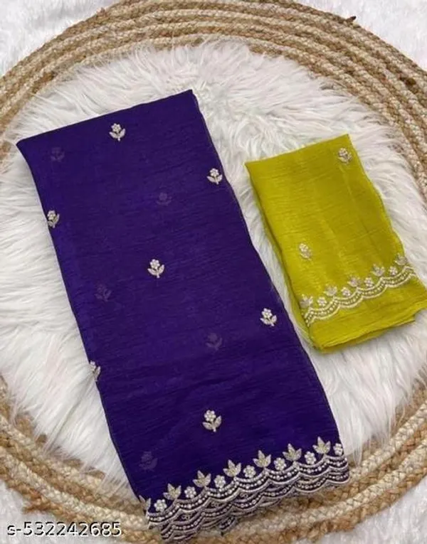 Purple_Georgette_Viscose_Saree_For_Women
