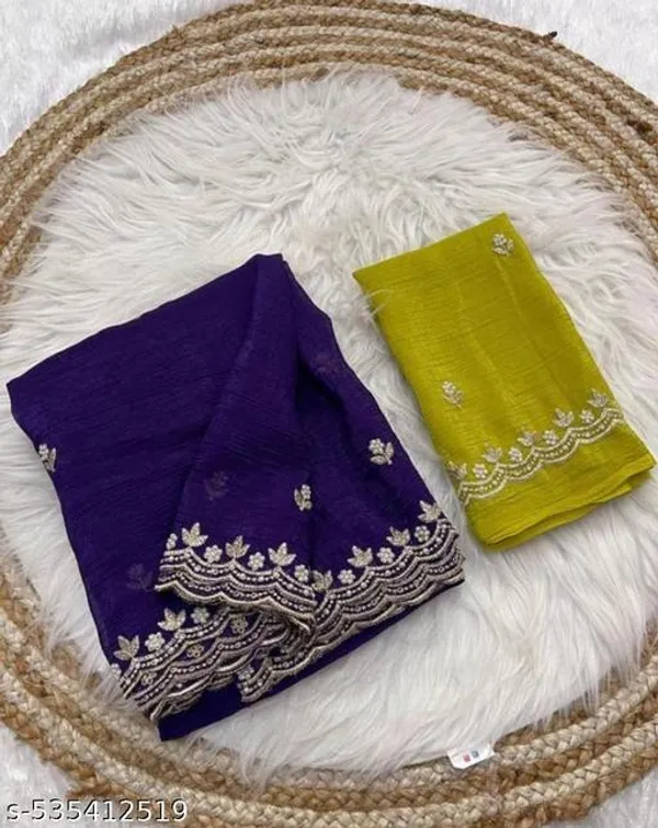 Purple_Georgette_Viscose_Saree_For_Women