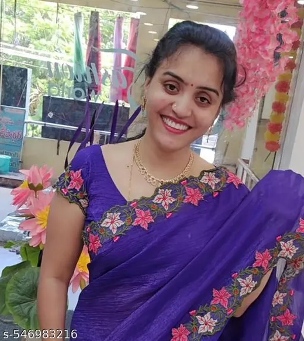 Purple_Georgette_Viscose_Saree_For_Women