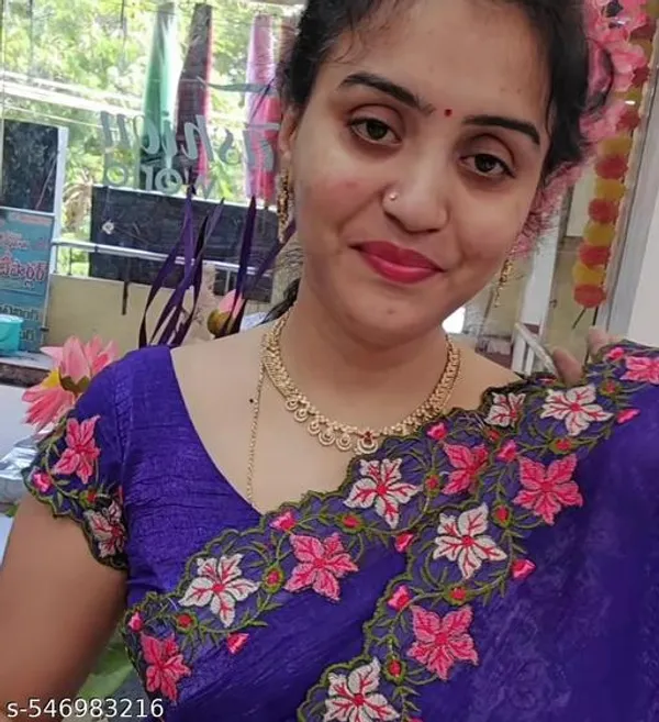 Purple_Georgette_Viscose_Saree_For_Women