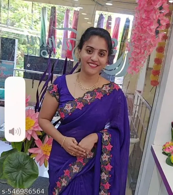 Purple_Georgette_Viscose_Saree_For_Women