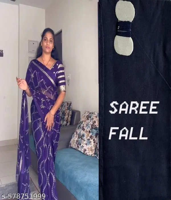 Purple_Georgette_Viscose_Saree_For_Women