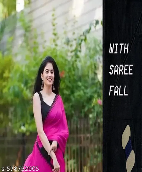 Pink_Georgette_Viscose_Saree_For_Women