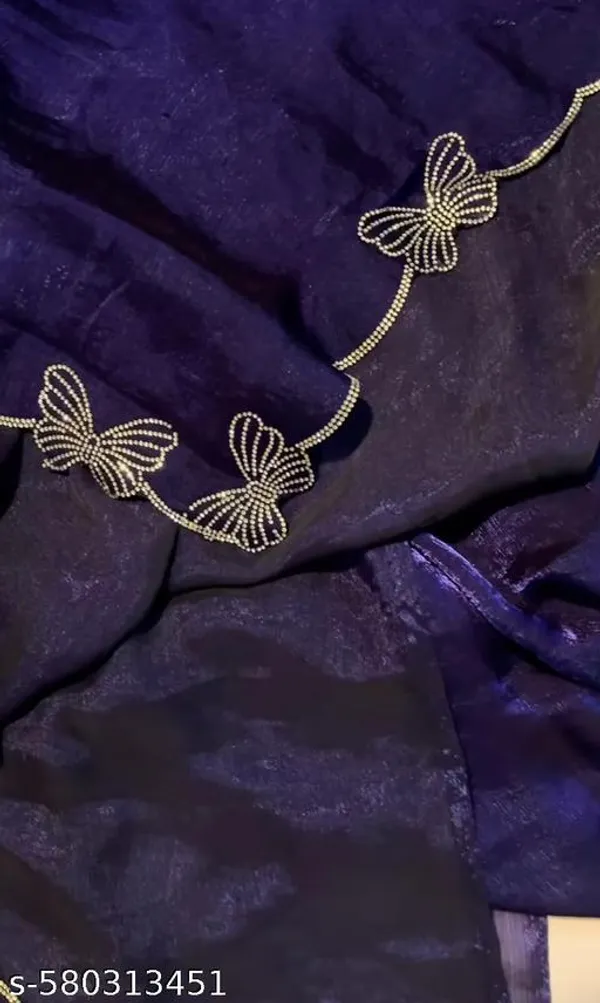Purple_Georgette_Viscose_Saree_For_Women