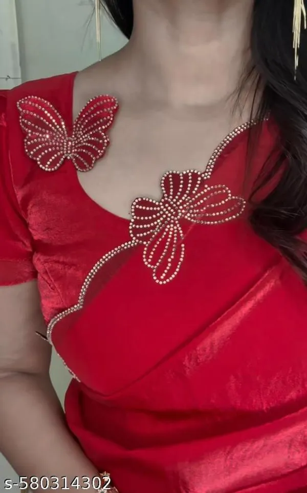 Maroon_Georgette_Viscose_Saree_For_Women