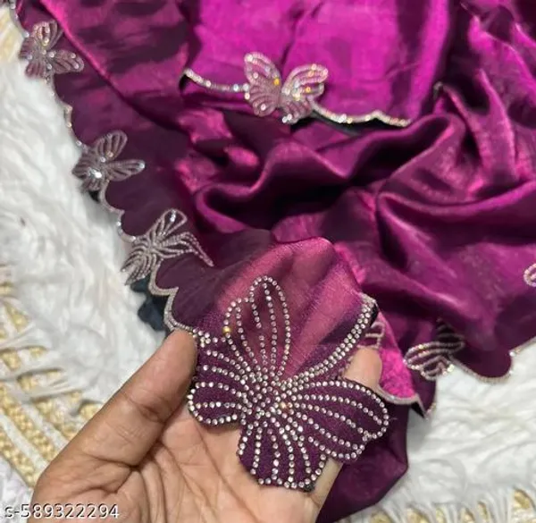 Purple_Georgette_Viscose_Saree_For_Women
