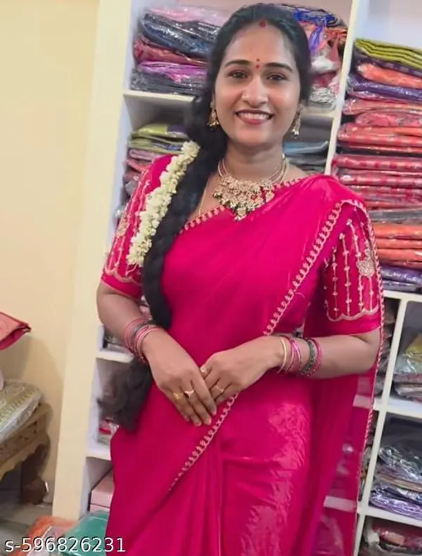 Pink_Georgette_Viscose_Saree_For_Women