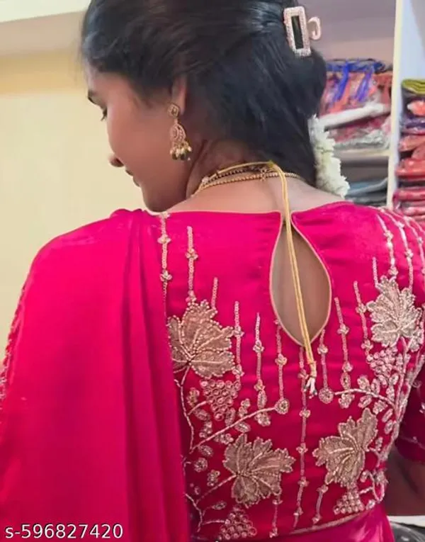 Pink_Georgette_Viscose_Saree_For_Women