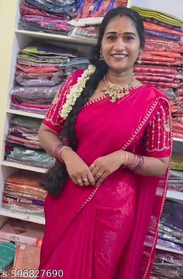 Pink_Georgette_Viscose_Saree_For_Women