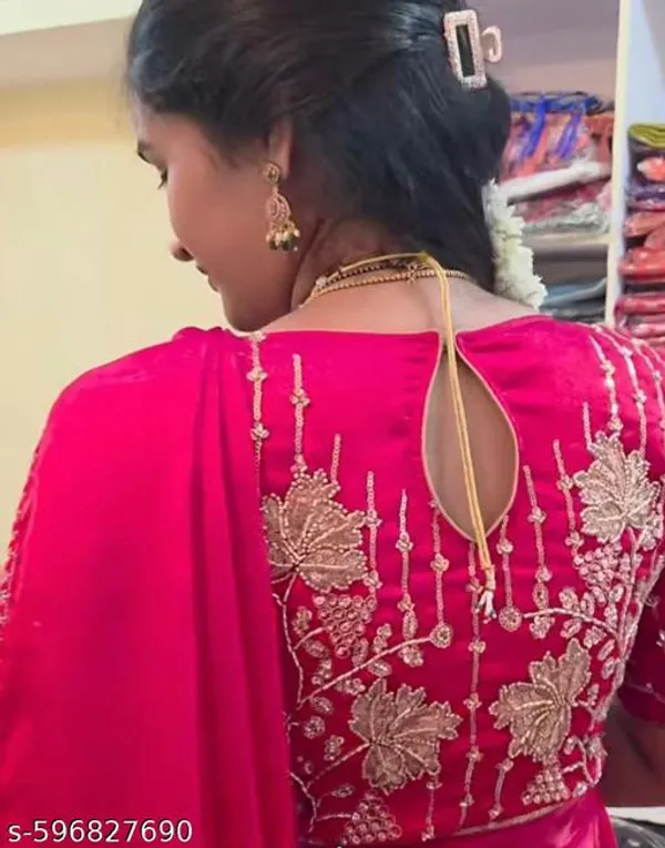 Pink_Georgette_Viscose_Saree_For_Women