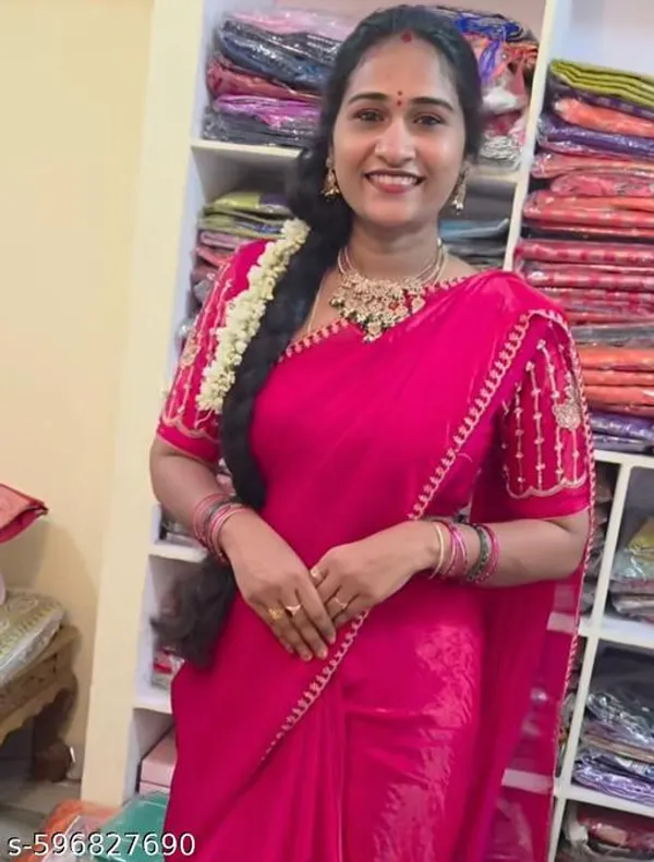 Pink_Georgette_Viscose_Saree_For_Women