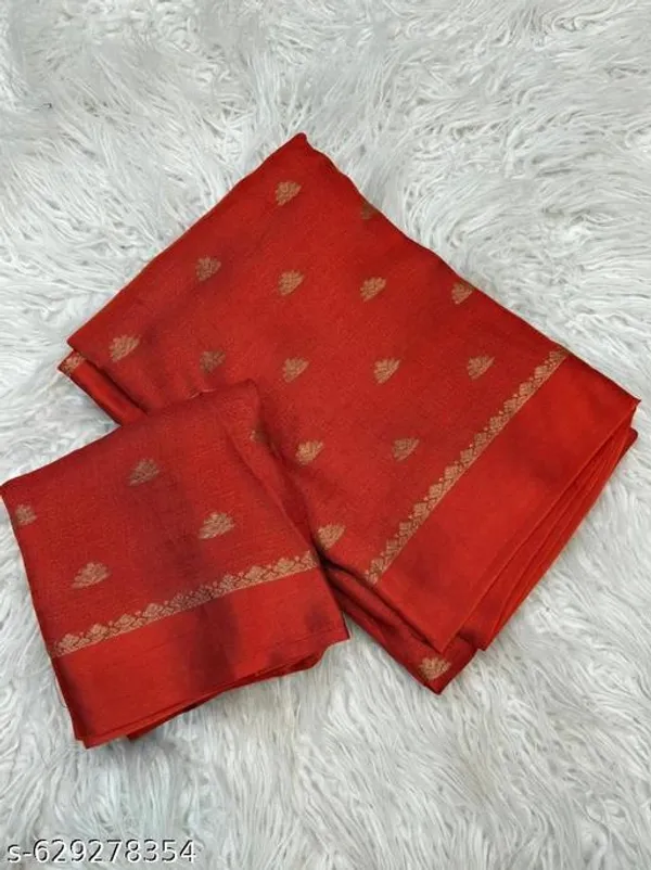 Red_Georgette_Viscose_Saree_For_Women