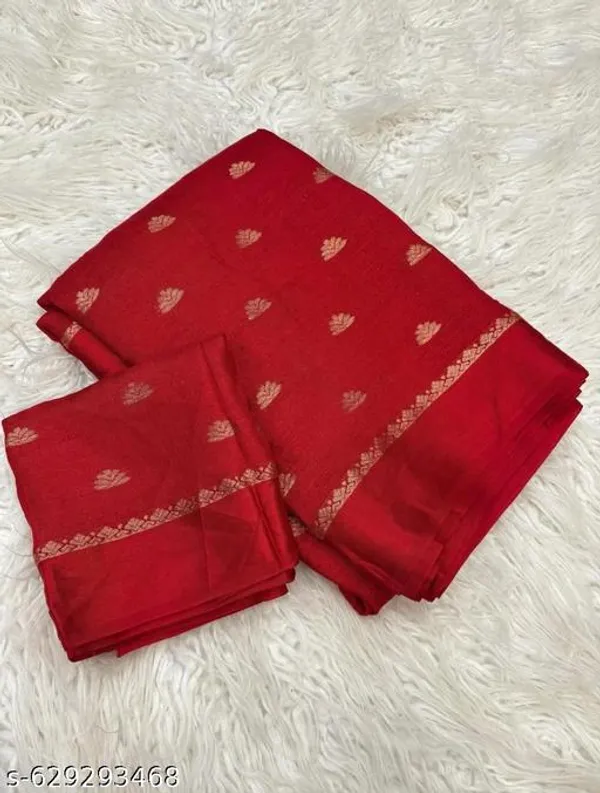 Red_Georgette_Viscose_Saree_For_Women