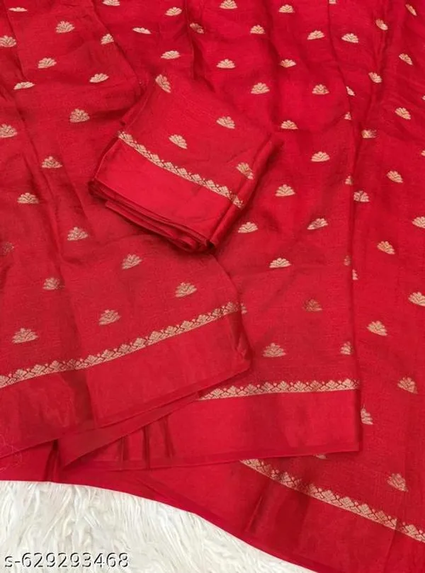 Red_Georgette_Viscose_Saree_For_Women
