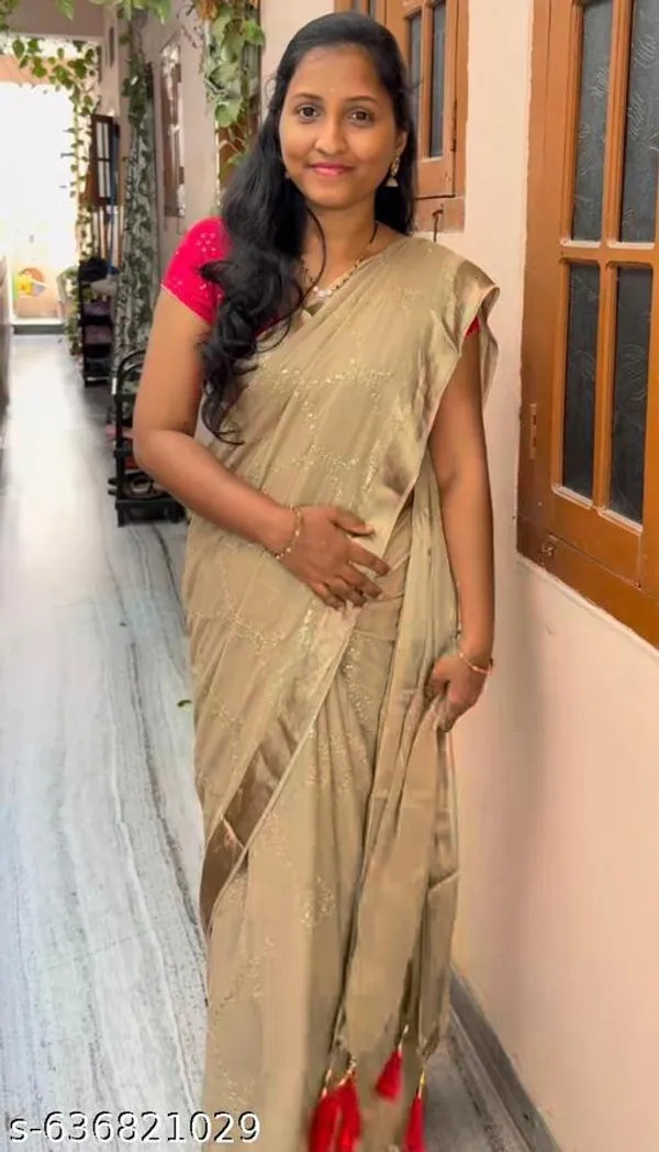 Off_White_Georgette_Viscose_Saree_For_Women