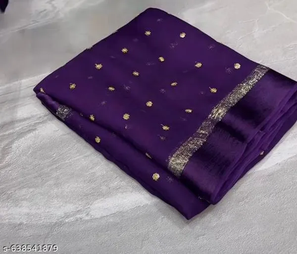 Purple_Georgette_Viscose_Saree_For_Women