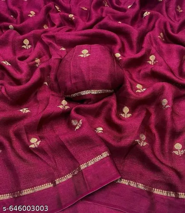Magenta_Georgette_Viscose_Saree_For_Women