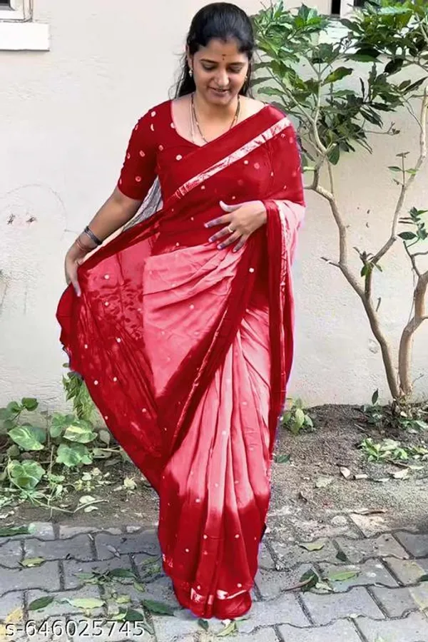 Red_Georgette_Viscose_Saree_For_Women