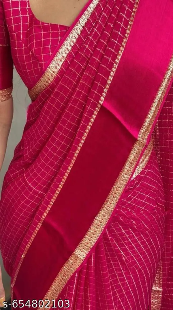 Red_Georgette_Viscose_Saree_For_Women