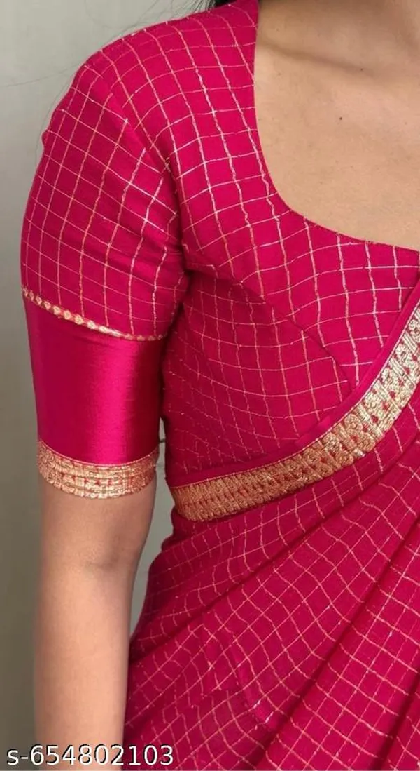 Red_Georgette_Viscose_Saree_For_Women