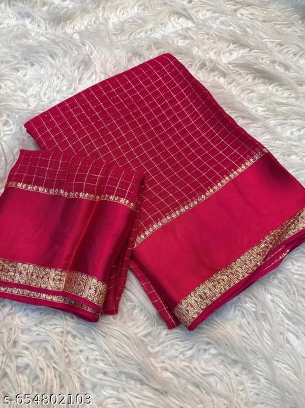 Red_Georgette_Viscose_Saree_For_Women