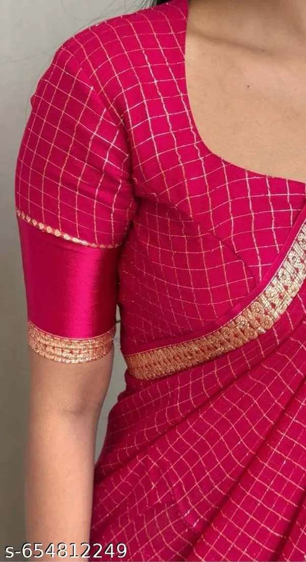 Red_Georgette_Viscose_Saree_For_Women