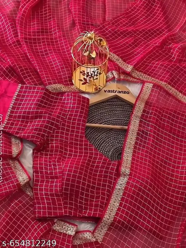 Red_Georgette_Viscose_Saree_For_Women