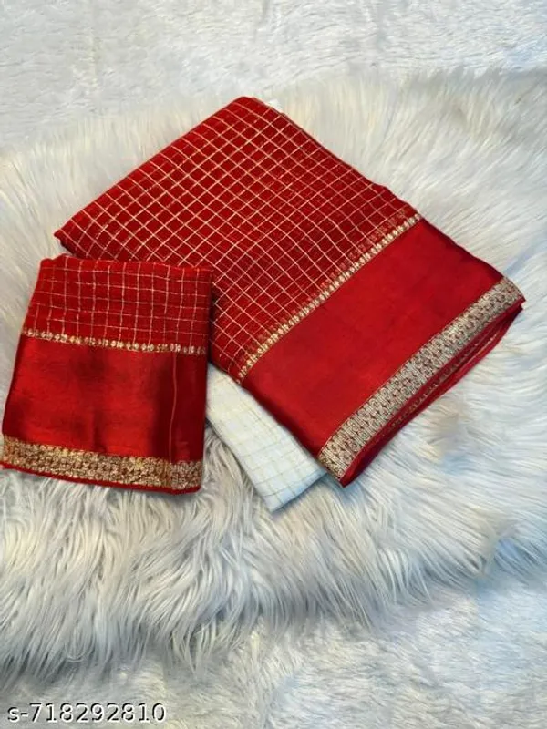 Red_Georgette_Viscose_Saree_For_Women