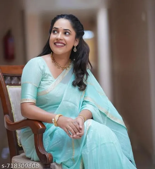 Light_Blue_Georgette_Viscose_Saree_For_Women