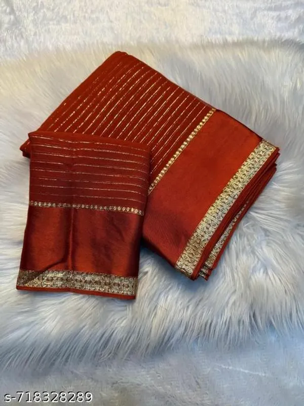 White_Georgette_Viscose_Saree_For_Women