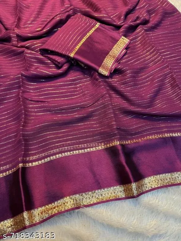 Maroon_Georgette_Viscose_Saree_For_Women